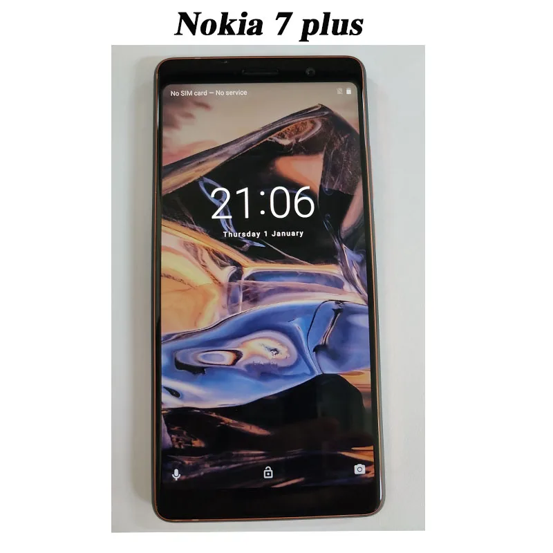 Смартфон Nokia7plus на Android полноэкранный две SIM-карты 4G черный 6 + 64 ГБ телефон для