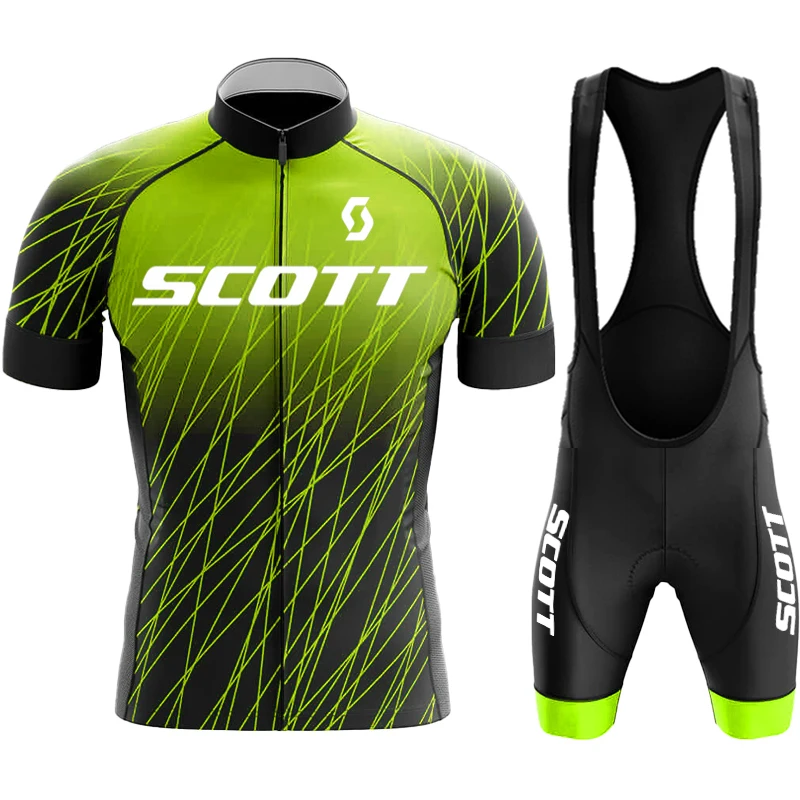 

SCOTT Mtb Clothing Cycling Shirt Man Jersey Set Costume Bike Bib Jacket Triathlon Uniform Tricuta Professional Sports Male 2022