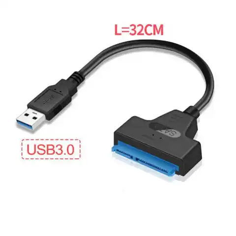 USB 3,0 SATA к USB-кабелю, USB 2,5 к SATA III адаптер для жесткого диска, совместимый с 2,5-дюймовыми жесткими дисками и поддержкой SSD UASP