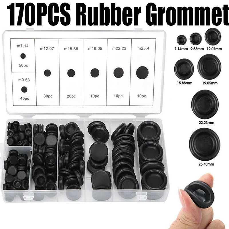 

Резиновые пробки Rubber Grommet 170 шт.