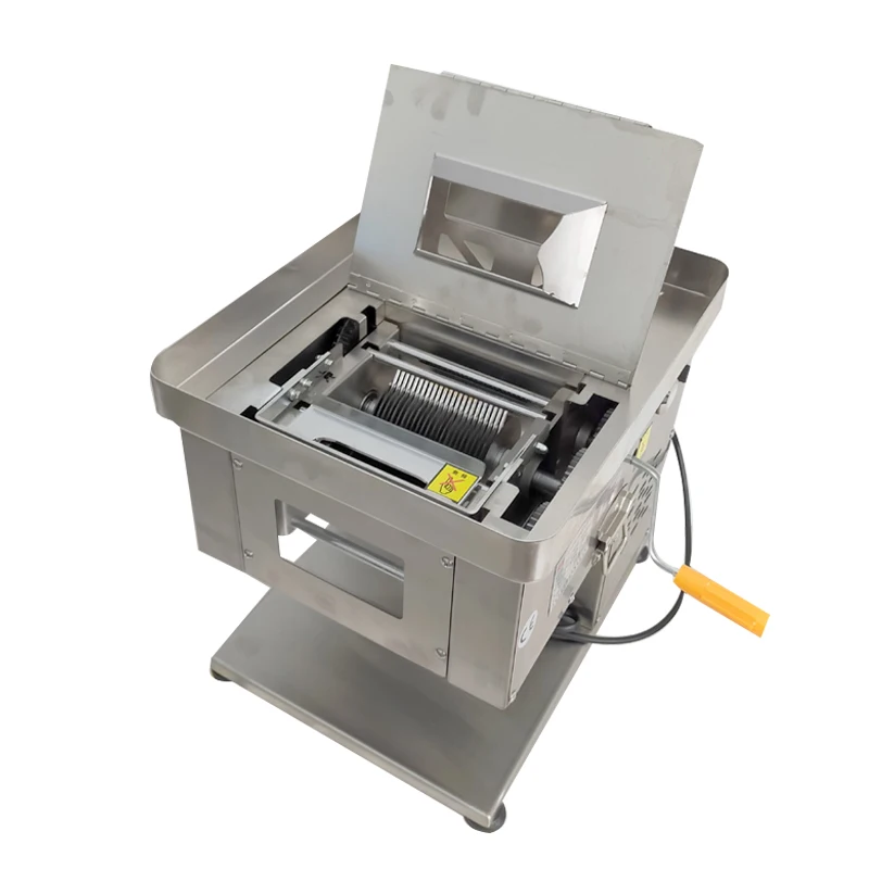 

1100W Meat Cutter Fast Meat Slicer Electric Commercial Slicer Shred Fully Automatic Dicing Machine Stainless Steel Cut Pieces