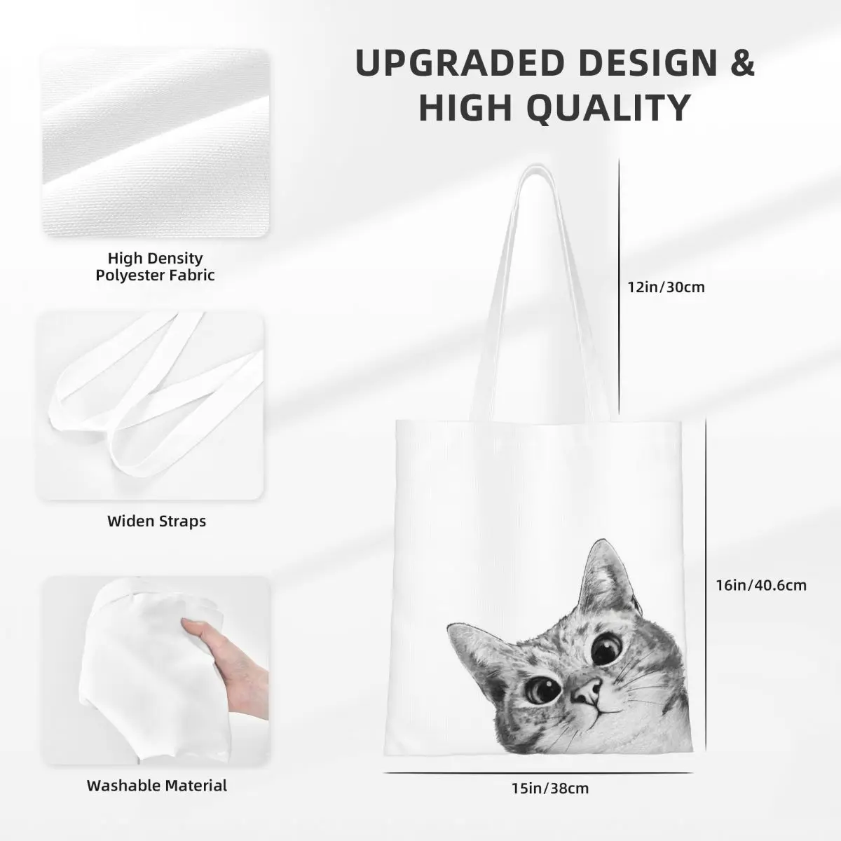 Трусливый Кот Холщовая Сумка-тоут забавные сумки через плечо с котятами для