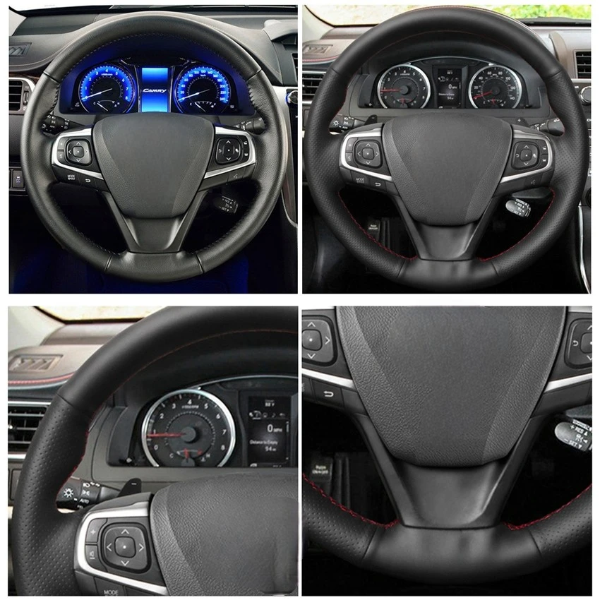 Искусственная кожа черного цвета для Toyota Camry 2015 2016 2017 Avalon 2013 2014