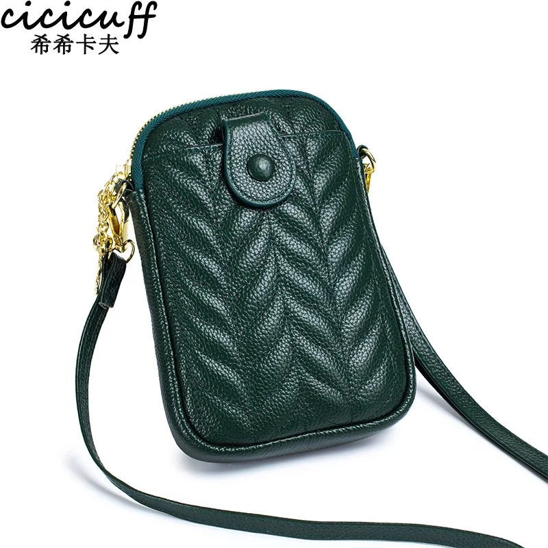 

Genuine Leather Real Cowhide Women's Versatile Fashion Phone Bag Women r Bag Small Shoulder Bag Crossbody Bags for Women