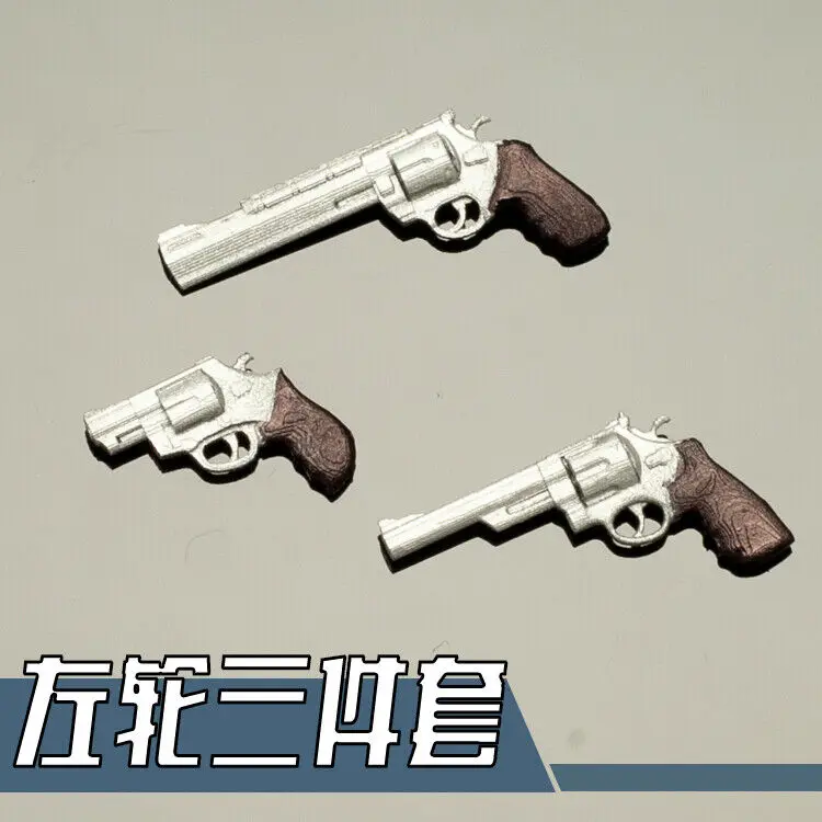 

1/12 пистолет Универсальный военный реквизит модель револьвера для фигурок 6 дюймов кукольные игрушки