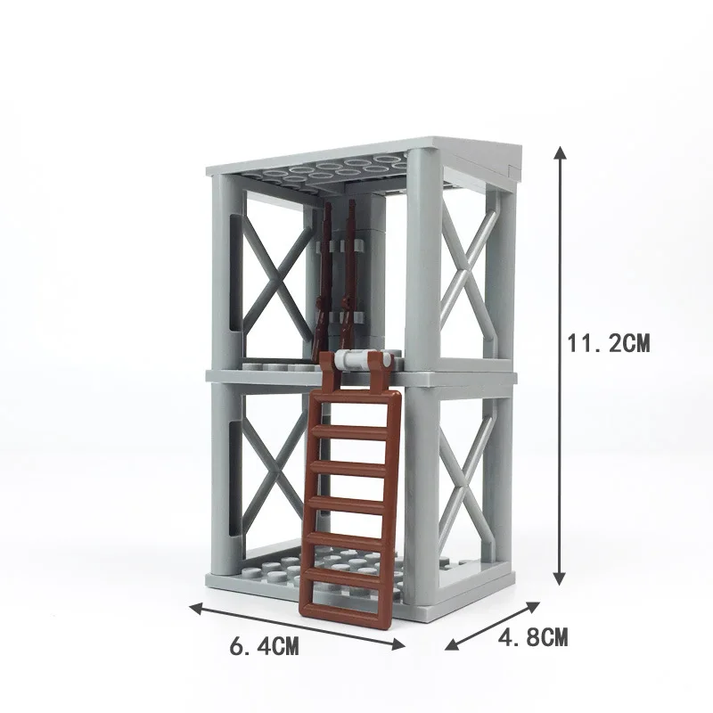 MOC военные образовательные строительные блоки игрушка военное здание военная