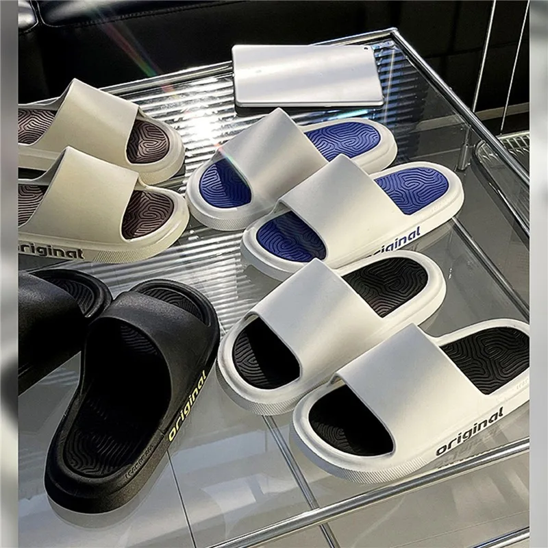 

Indoor And Outdoor Anti-Slip Flat Comfortable Open-Toed Slippers Eva Women Men'S Summer Soft Trendy Slippers