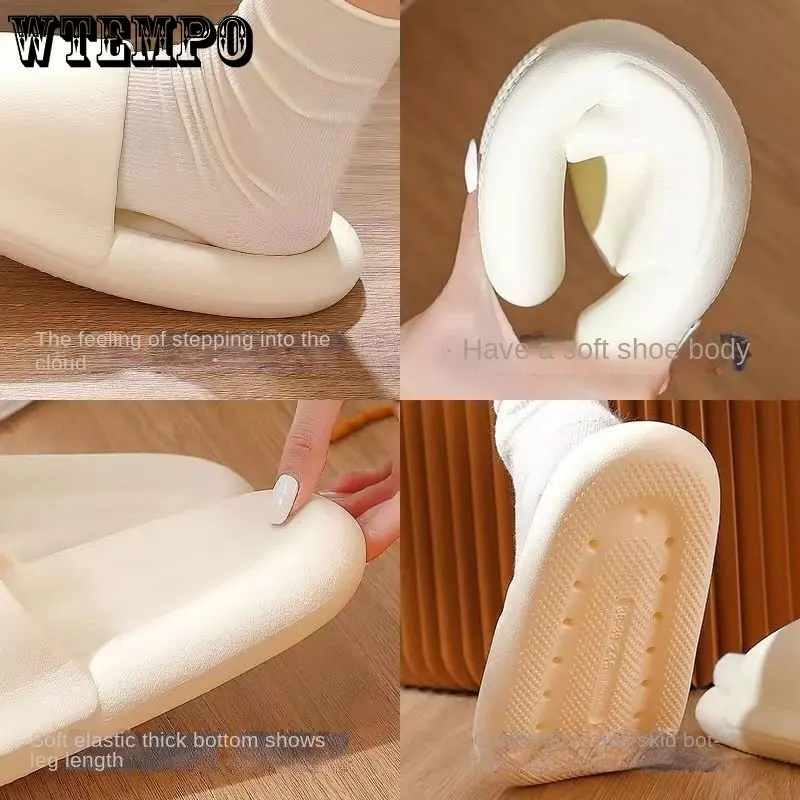 WTEMPO Cloud Soft Slippers Couple Home Outdoor Sandals Summer Beach Unisex Bedroom Shoes Flip Flops Thick Bottom Wholesale