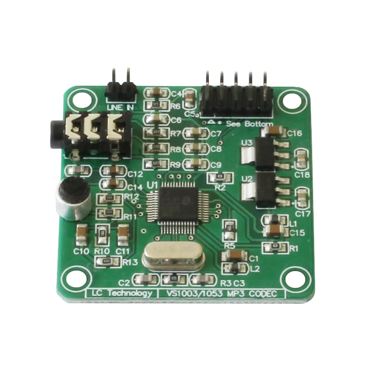 

VS1053 MP3 Module Development Board w/ On-Board Recording Function SPI Interface OGG Encoding Recording Control Signal Filter