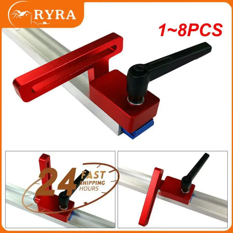 

1~8PCS Woodworking Tools Chute Aluminium Alloy T-tracks 800mm T Slot w/ Scale and Standard Miter Track Stop for Workbench Router