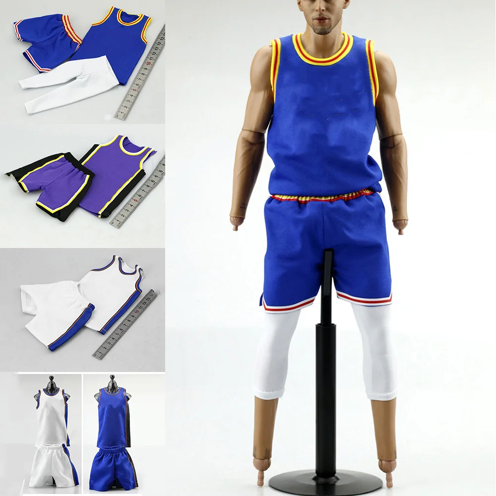 

Масштаб 1/6, мужской спортивный баскетбольный жилет, брюки, одежда, тренировочная спортивная одежда, футболка, шорты, комплект одежды для экшн-фигурки 12 дюймов
