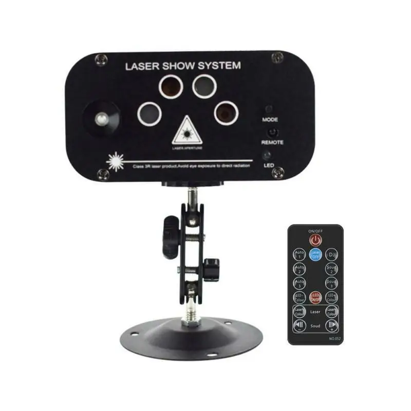 

Праздничная проекционная лампа с 5 отверстиями и 128 узорами, светодиодный лазерный проектор, освещение для дискотеки, вечеринки, DJ, вспышка, ...