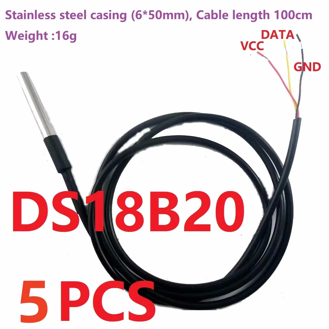 Модуль сбора температуры 8CH DS18B20 RS485 eletechsup