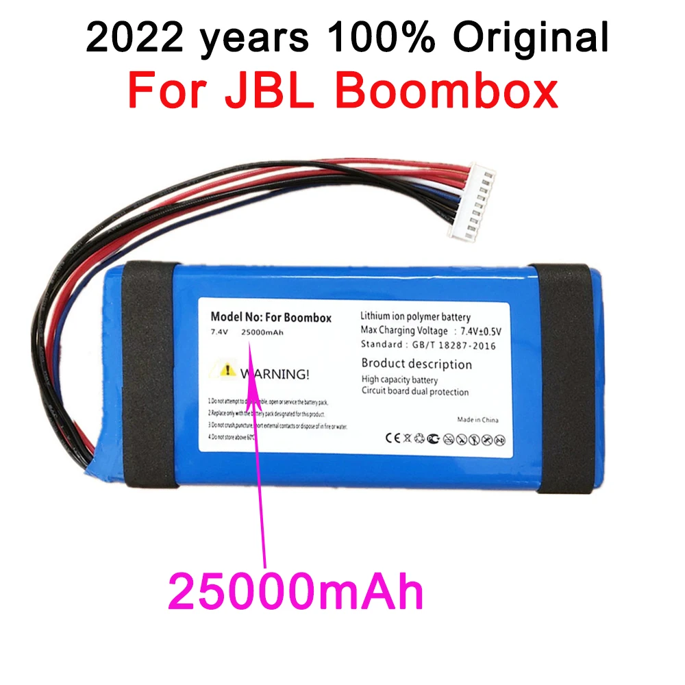 

2022 years 100% Original New 25000mah GSP0931134 01 Battery for JBL Boombox Player Speaker Batterie Batteries tracking number