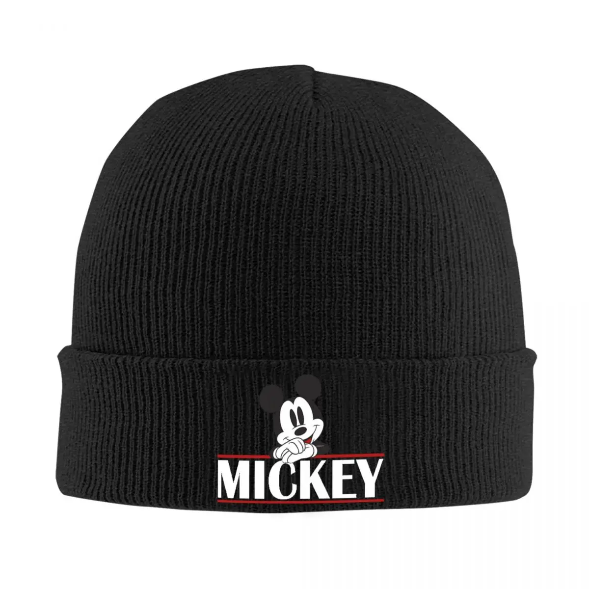 Милые шапки с Микки Маусом из мультфильма шапки-бини вязаная шапка принтом