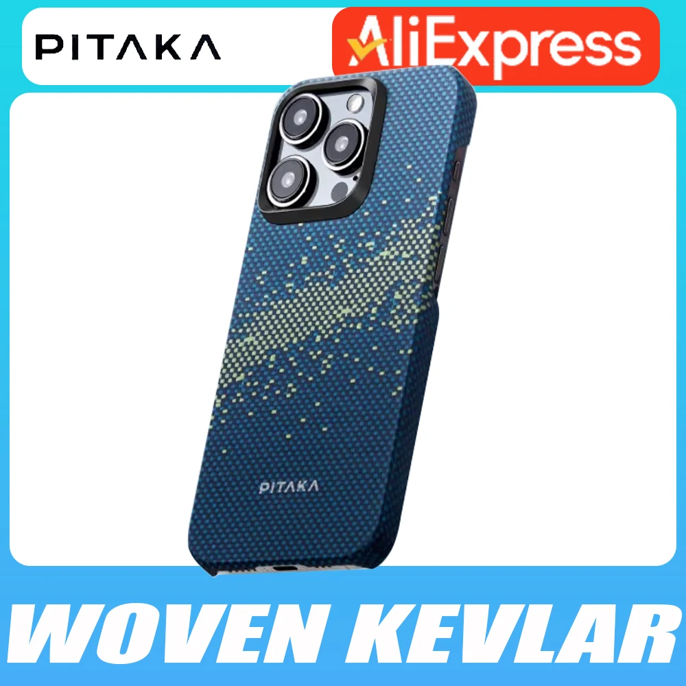 Чехол кевларовый для iPhone15 16 Pro Max Magsafe с беспроводной зарядкой