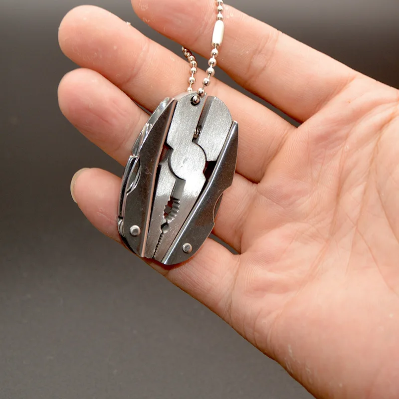 Полированные многофункциональные плоскогубцы 6 в 1 из нержавеющей стали набор