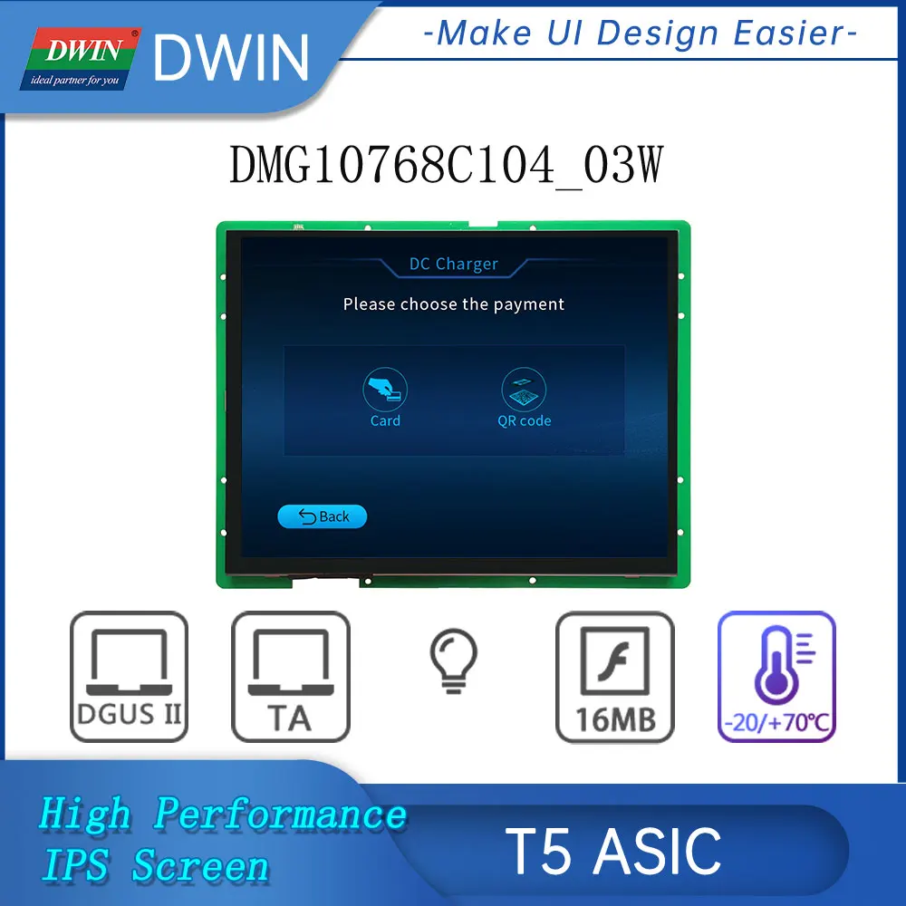 DWIN 10.4'' Colour TFT LCD Display Module with wide viewing Angles1024*RGB*768 Touch Screen Monitor for Beauty Devices