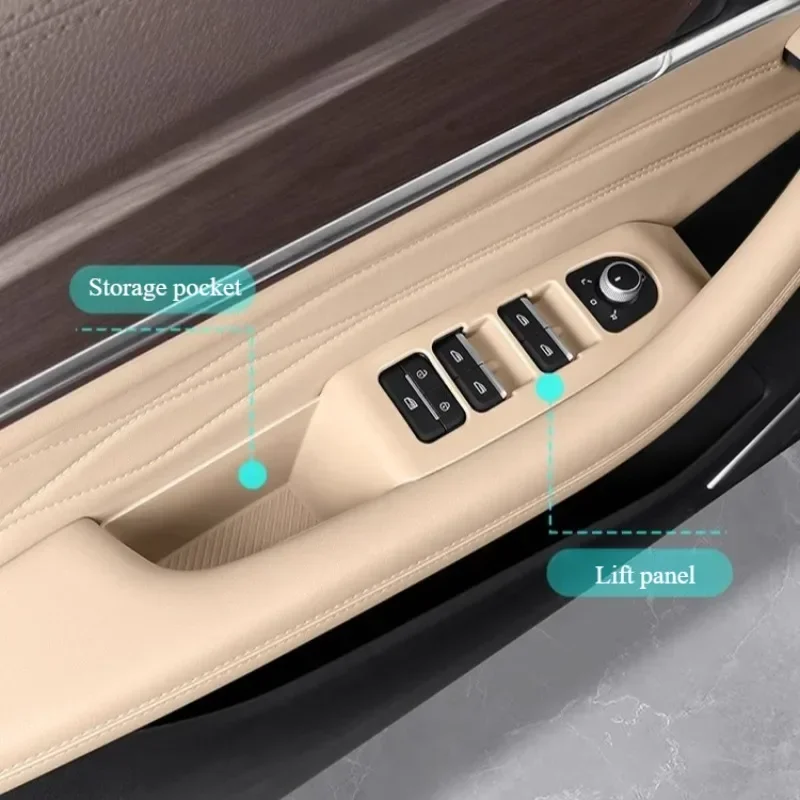 Фото Силиконовые чехлы переключателей окон на Renault Koleos/Geely Monjaro 2021-2025 гг. |   4-дверная защита панели подъема №2