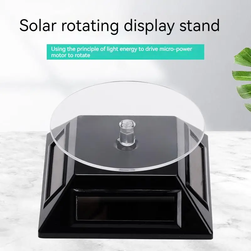 

Solar Showcase 360 Rotating Turntable Jewelry Watch Ring Phone Display Stand jewelry tools