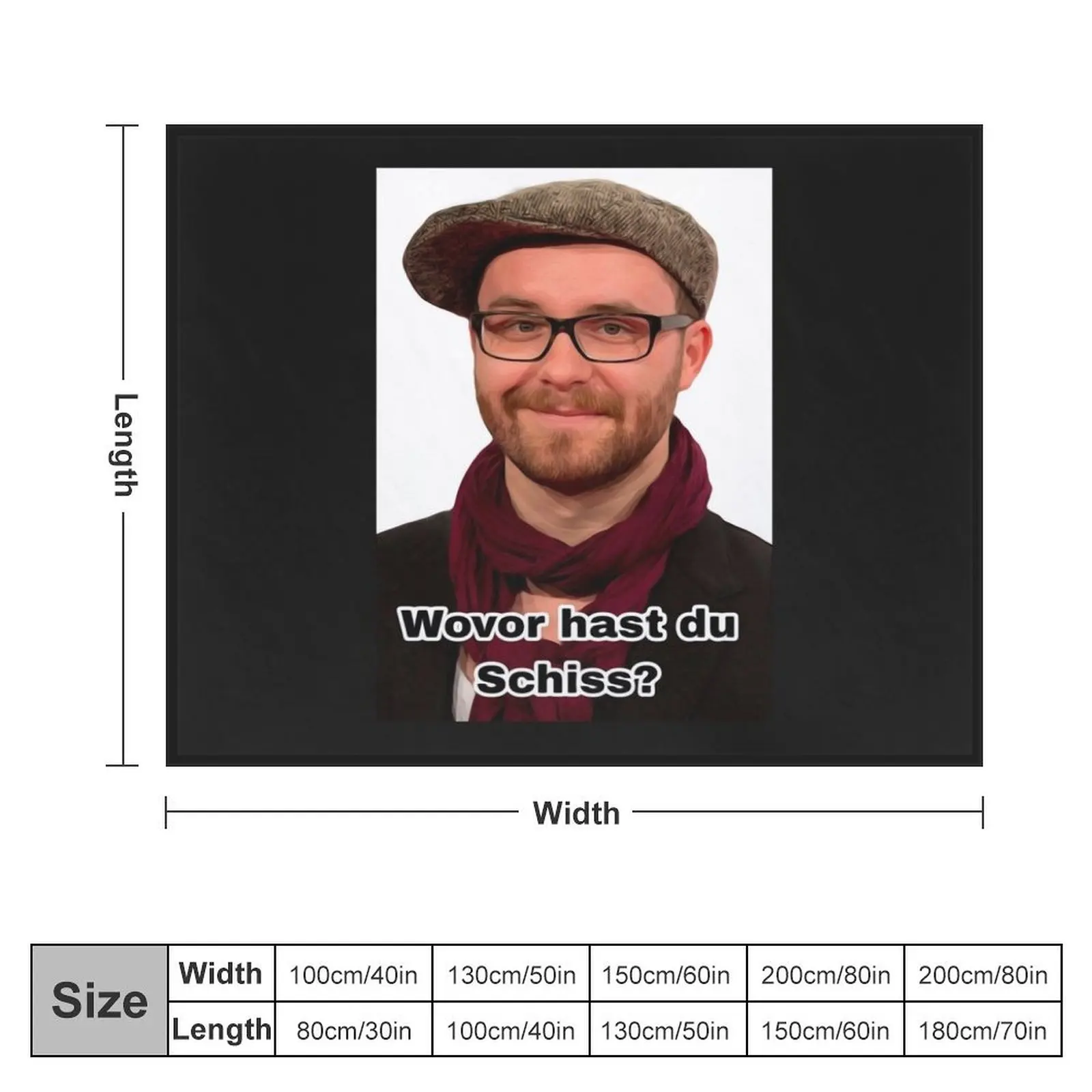 Mark Forster что вы испугаетесь мема брезентовое одеяло Фланелевое ворсовое