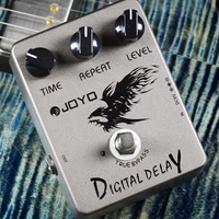 joyo jf 08 digital delay guitar effect pedal simulation time range 25 ms 600ms electric guitar bass guitar accessories
