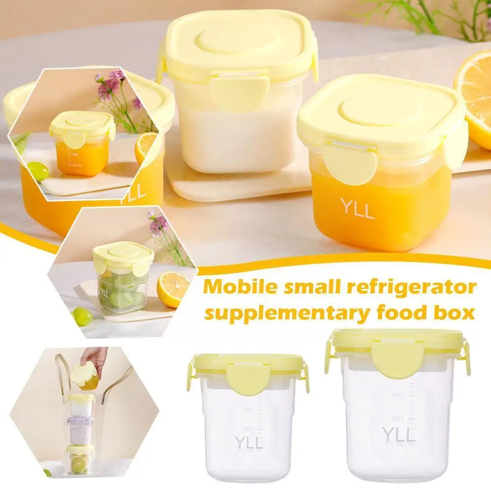 

Summer Mobile Small Refrigerator Auxiliary Food Crisper Storage Refrigerator Multigrain Sealed Lunch Box Plastic Box Storag C4w7