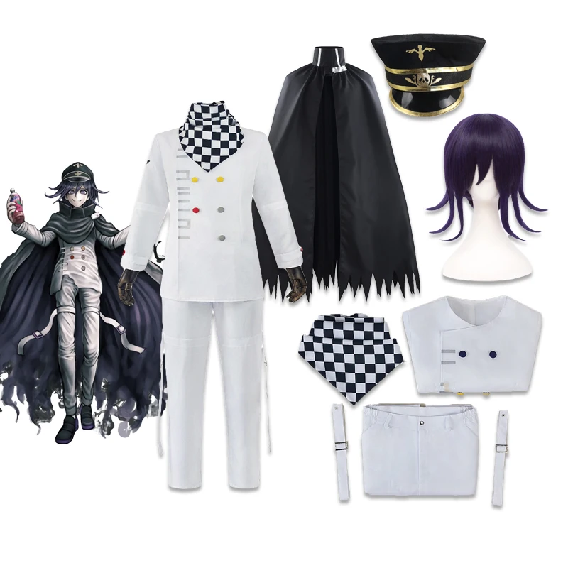 

Аниме Косплей Danganronpa V3 Kokichi Oma костюм для взрослых накидка платок представление шоу ролевые игры Необычные Вечерние
