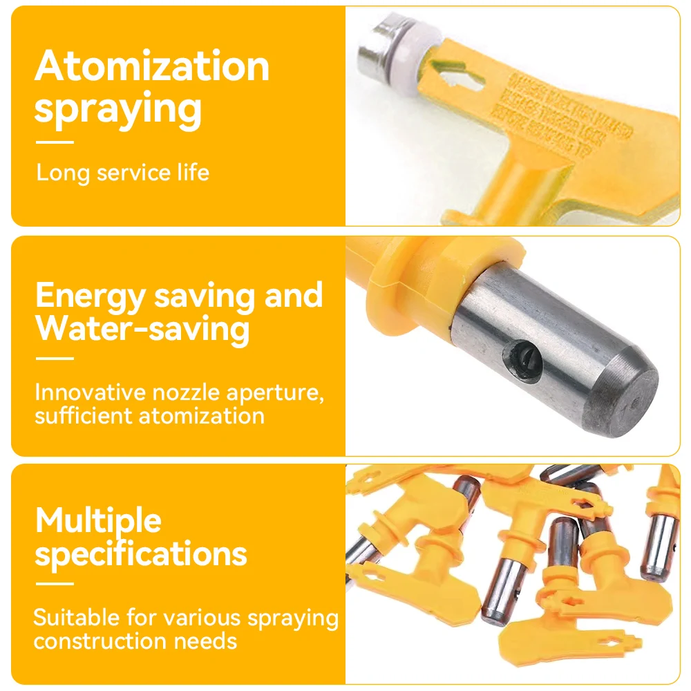 Насадки для распылителя безвоздушные 211/313/415/517/621 5 шт.