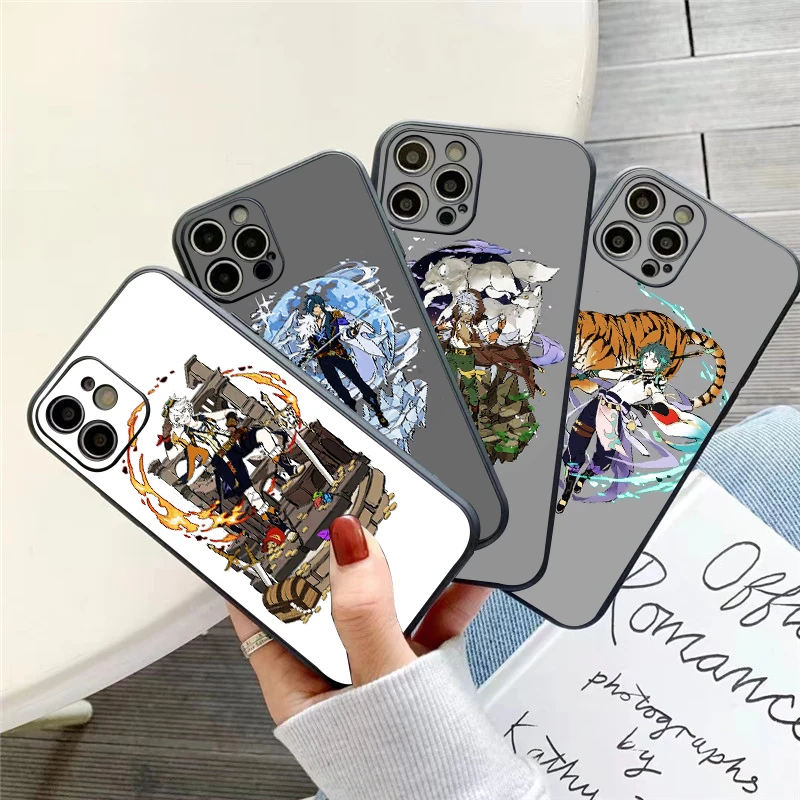

Genshin Impact Project Game Phone Case For iPhone 11 13 12 Pro Max 12 13 Mini X XS XR MAX SE 6 7 8 Plus Funda Silicone Cover