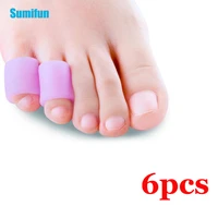 246pc thickthin silicone toe separator round tube foot corn blisters protector hallux valgus thumb orthopedic correction tool
