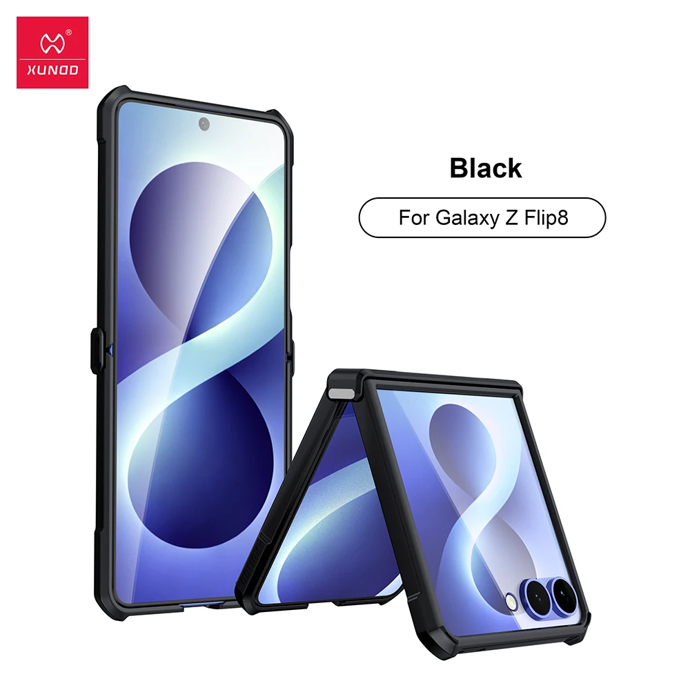 Магнитный чехол Xundd для Samsung Galaxy Z Flip 78 с вращением на 360°, противоударный, из ТПУ, с подставкой и защитой объектива (art.: 3920dbfa91593) - 3920dbfa91593