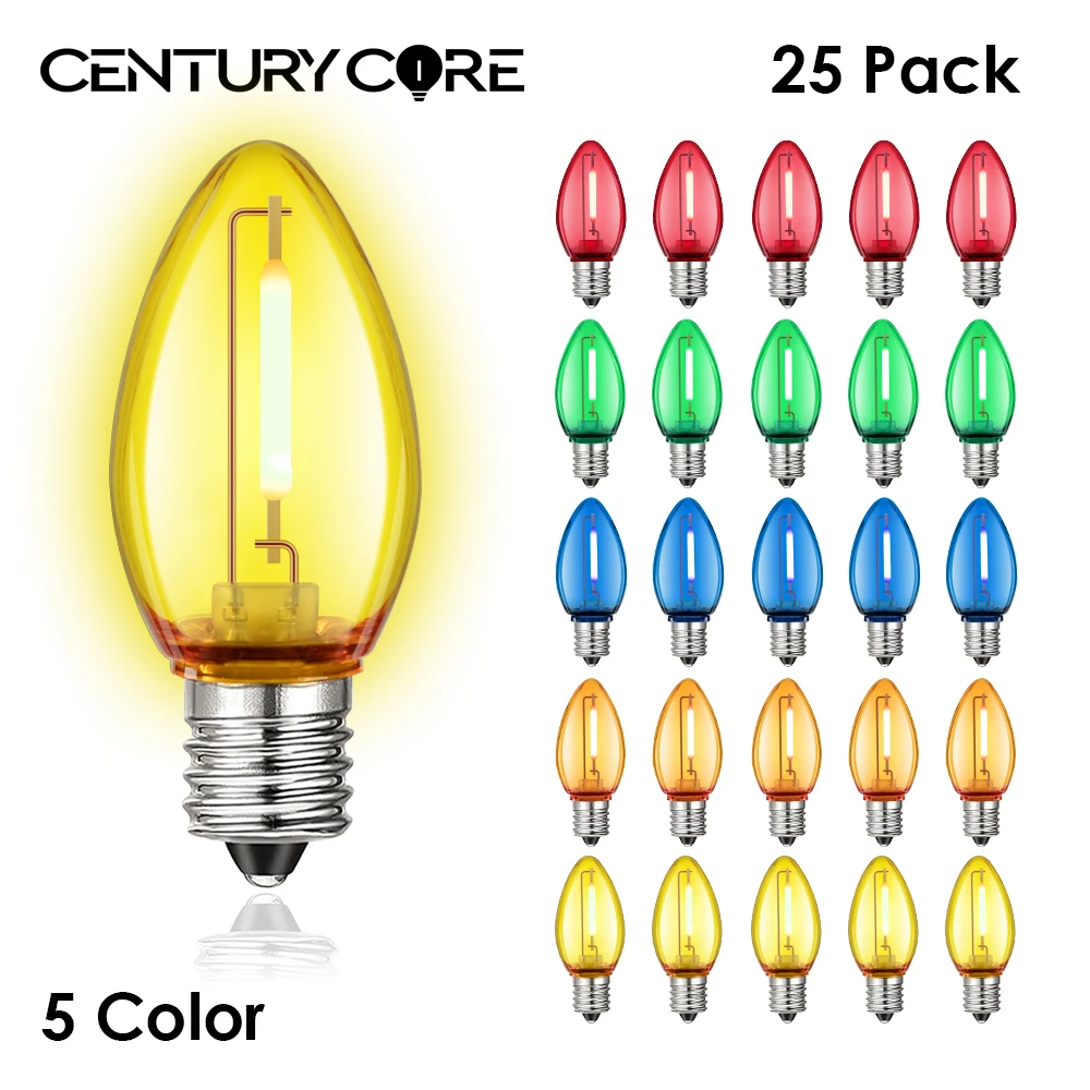 

Светодиодные лампочки Grensk C7 RGB 220В