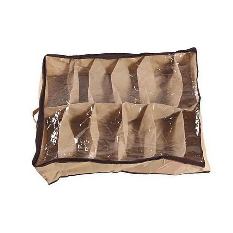 

Нетканая коробка, сумка для хранения обуви, органайзер, сумка для обуви, аккуратное хранение под кроватью, коробка для хранения 12 пар/сумка, женская сумка для обуви