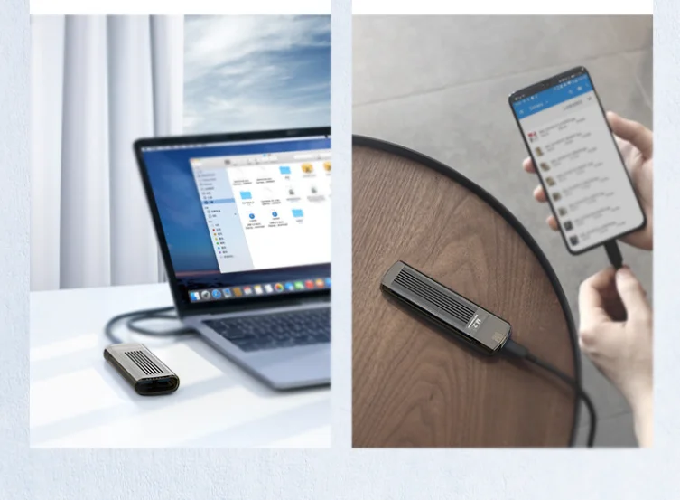 

Чехол для жесткого диска M.2 Nvme, футляр для жесткого диска Type-C, с установкой без инструментов, Интеллектуальный твердотельный Чехол для мобил...