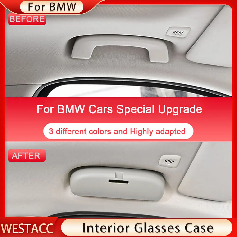 Car Glasses Case Sun Glasses Holder Sunglasses Box for BMW 5 Series E39 F11 G31 2011 - 2018 Storage Box Accessories