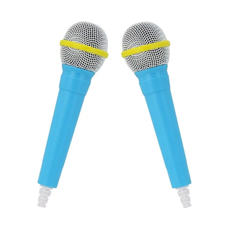 

2pcs Simulated Mic Party Favor Kids Plastic Mic Plaything Microphone Props