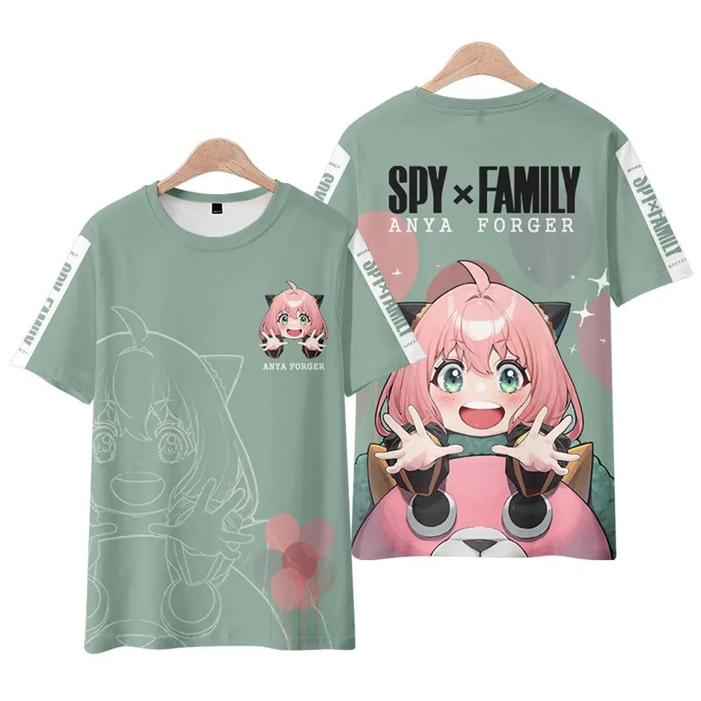 

Hot Spy X Family T-Shirts Anya Forger Anime Girl 3D Print Streetwear Men Women Fashion Oversized T Shirt Harajuku Kids Tees Tops