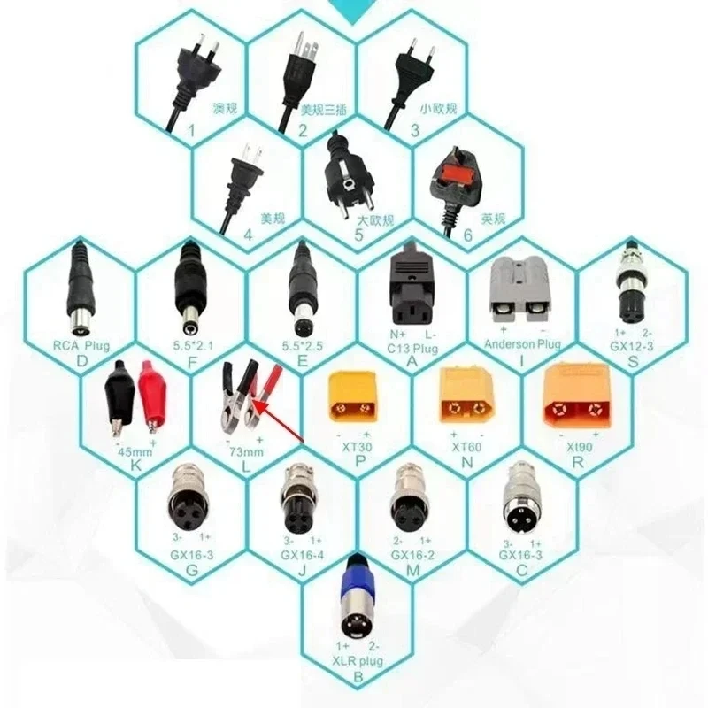 Литий-ионный аккумулятор 60 В 100 Ач с BMS для скутера 6 кВт 9 AGV зарядное устройство 10 А