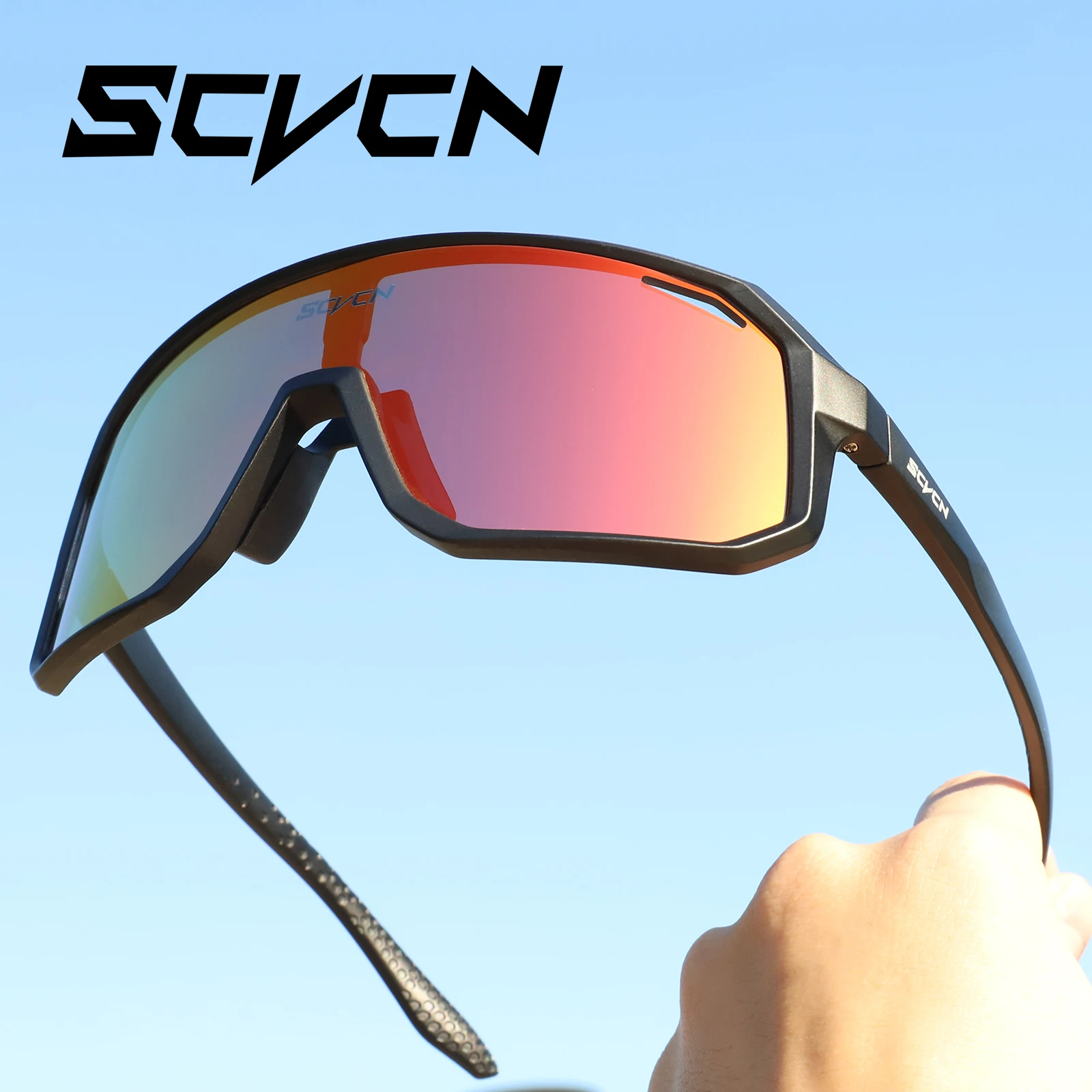 

SCVCN Brand Cycling Glasses UV400 Mountain Riding Sunglasses Men Women Sports Running Drving Goggles Road Bike Bicycle Eyewear