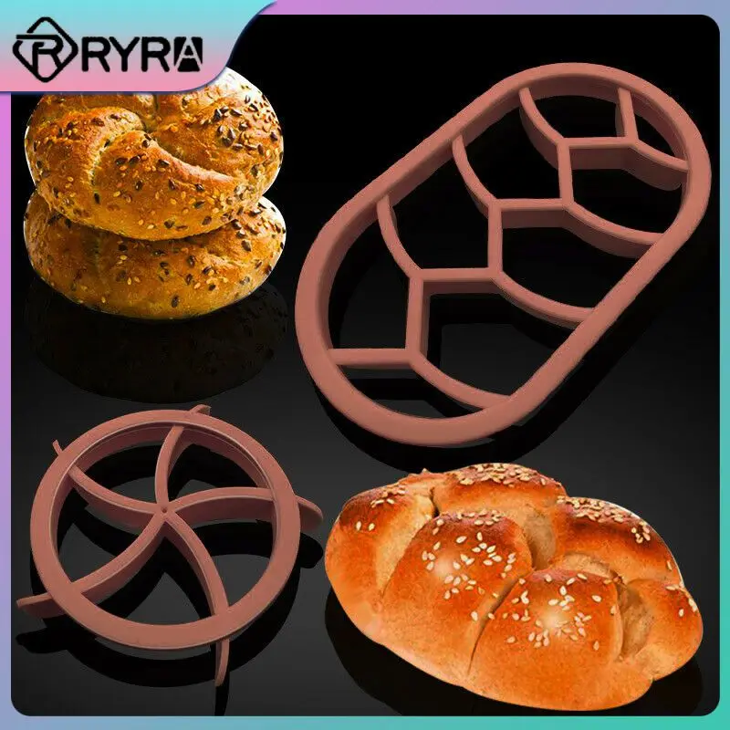 

2 Pcs Dough Press Baking Mold Fan Shaped Pastry Biscuits Cookies Cutters Circular Oval Shape Bread Molds Kitchen Accessories