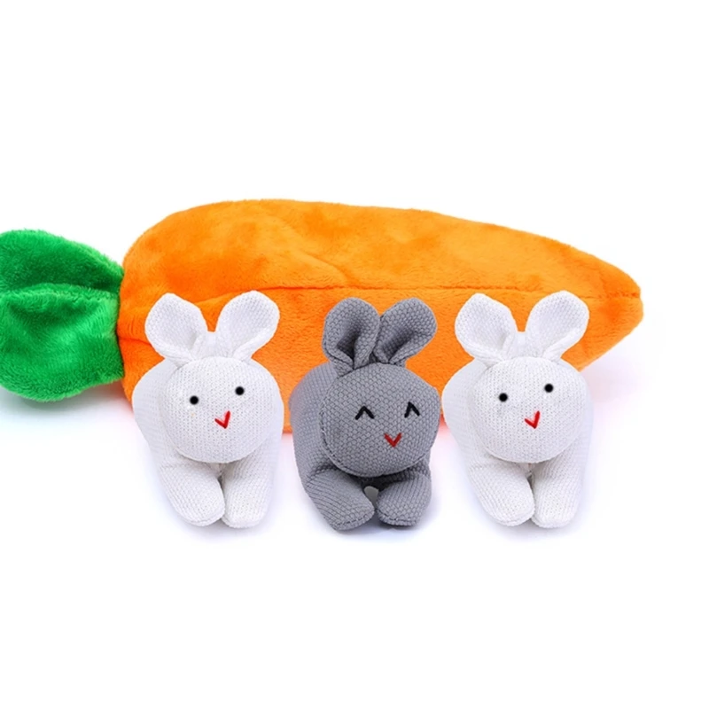 

Hide-and-Seek Bunnies in Carrot Pouch Easter Bunny Purse Zip Purse Wallet Bunnies in Carrot Purse Easter Pouch Bag E65D