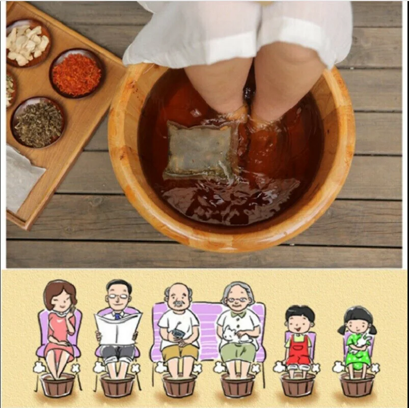 Банный комплект для мытья ног из полыни трав листья моксы | Красота и здоровье