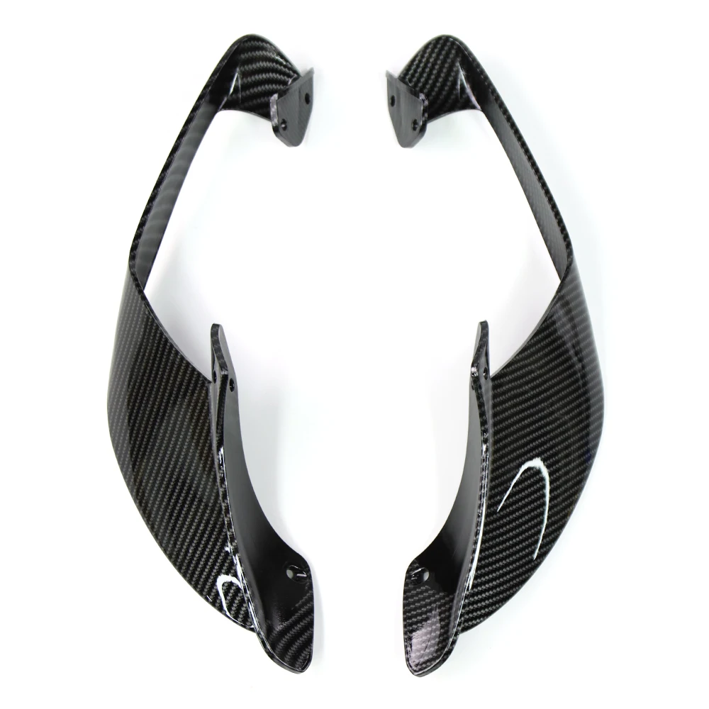 Фото Для YAMAHA YZF-R1 YZF R1M 2020-2027 2026 2025: Боковые фиксированные аэродинамические спойлеры-винглеты из карбона и АБС-пластика для мотоциклов №4