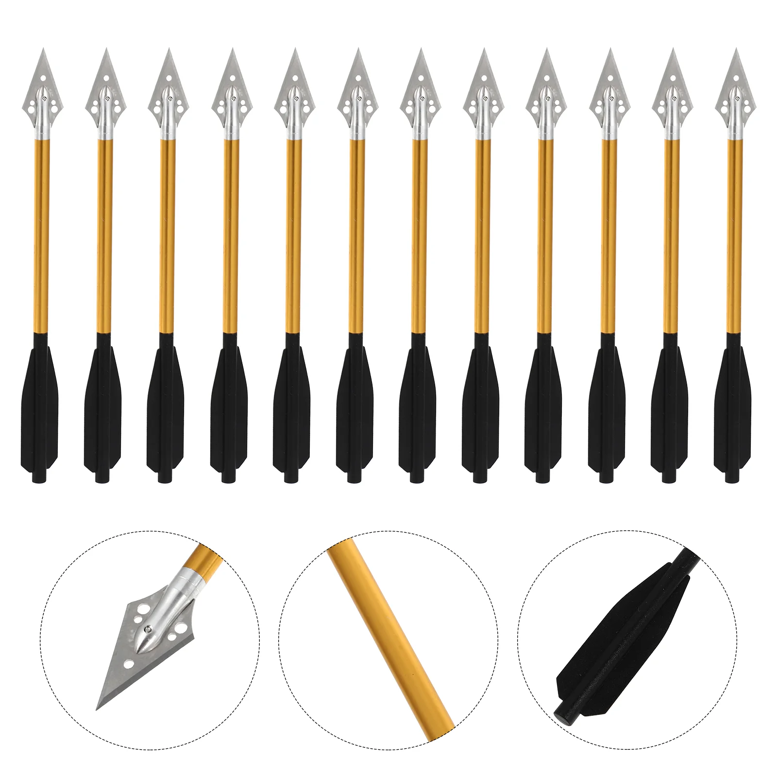 

12Pcs Professional Archery Arrowhead Outdoor Archery Exercising Tool