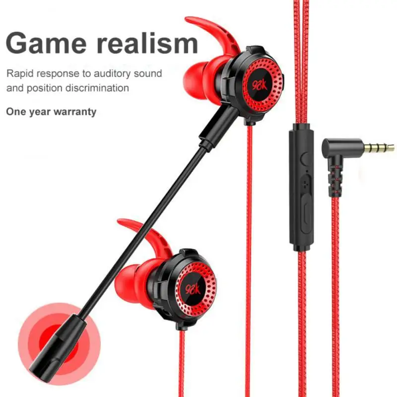 

G2000 Wired Headphones For Apple Huawei Eating Chicken Game Headset In-ear Wired Computer Mobile Phone Earphones With Microphone