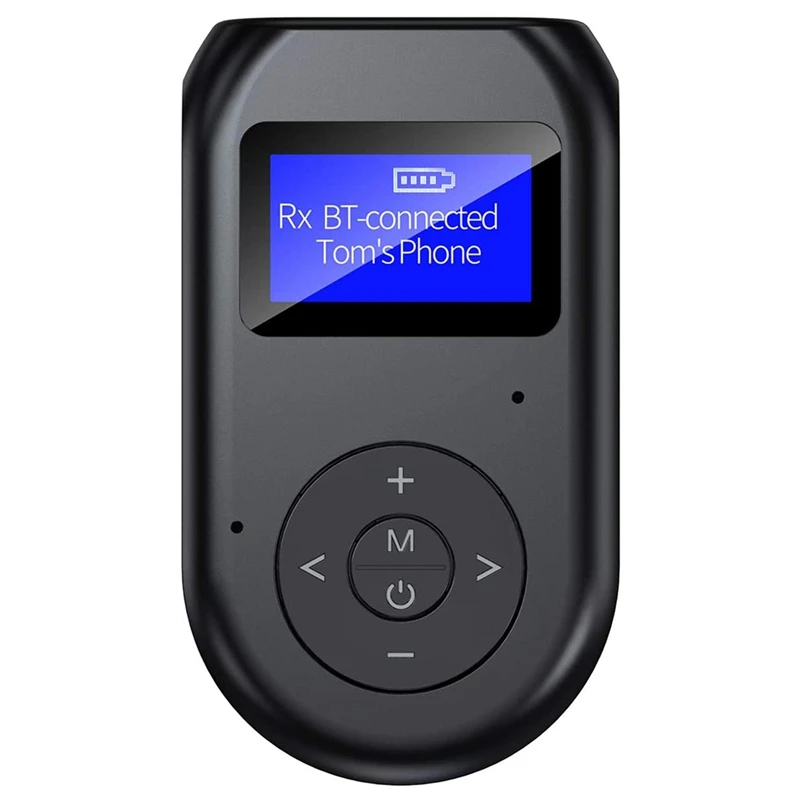 

Bluetooth 5.0 Audio Transmitter Receiver Lcd Screen 3.5 Mm AUX With Microphone For TV Speaker Headset Car Audio