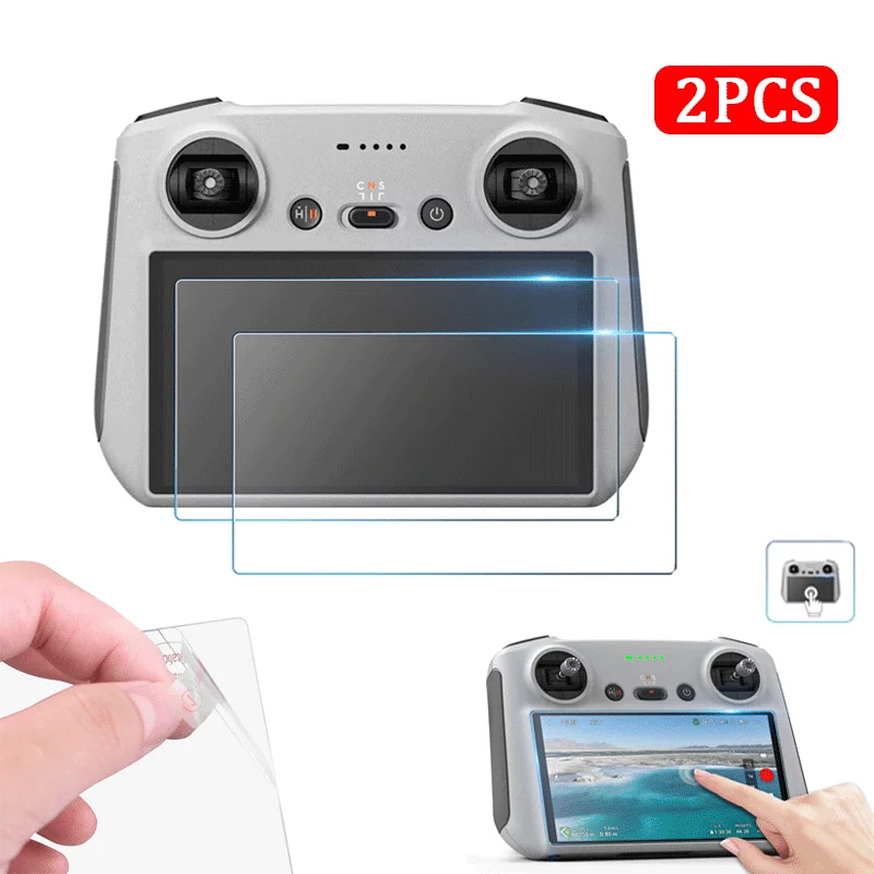 

2pcs Tempered Glass Film for Dji Mini 3 Pro / Dji RC Remote Control Explosion-proof Film HD Protective Film Drone Film