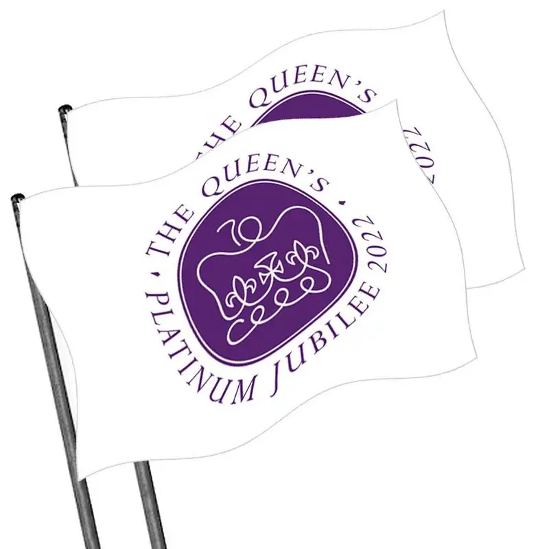 

Queen Elizabeth II Memorial Car Flag 2Pcs British Union Jack Flag Featuring Her Majesty Queen Elizabeth Flag 70th Anniversary