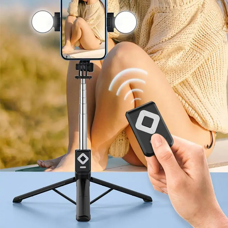 Селфи-палка со встроенным штативом для телефона с беспроводным дистанционным